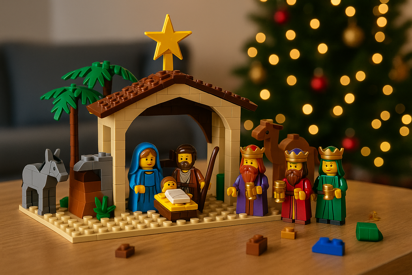 Calendario de Adviento  Natividad – Juguete de Construcción con 24 Sorpresas de Belén