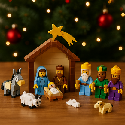 Calendario de Adviento  Natividad – Juguete de Construcción con 24 Sorpresas de Belén