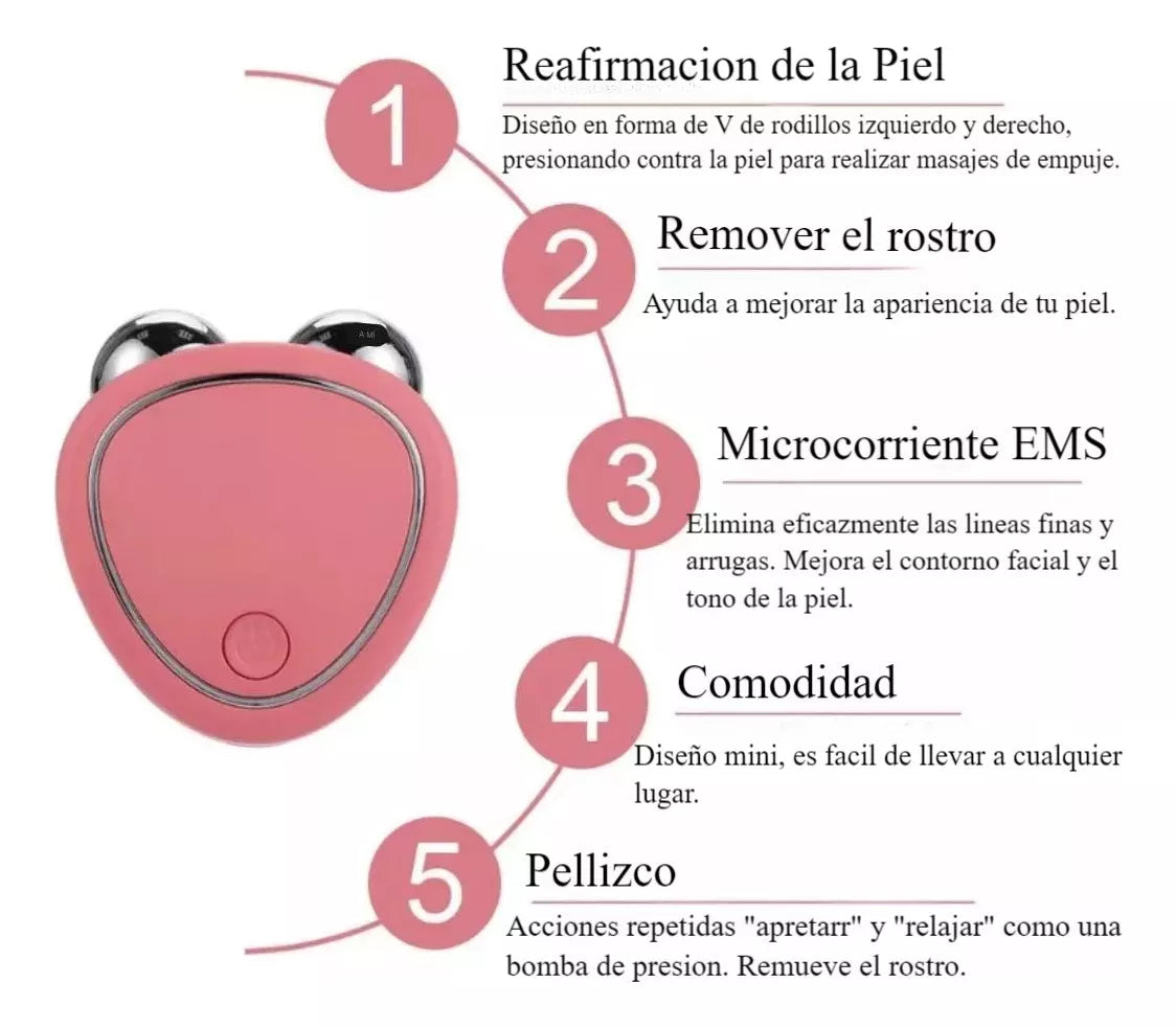 Masajeador Facial con Microcorriente