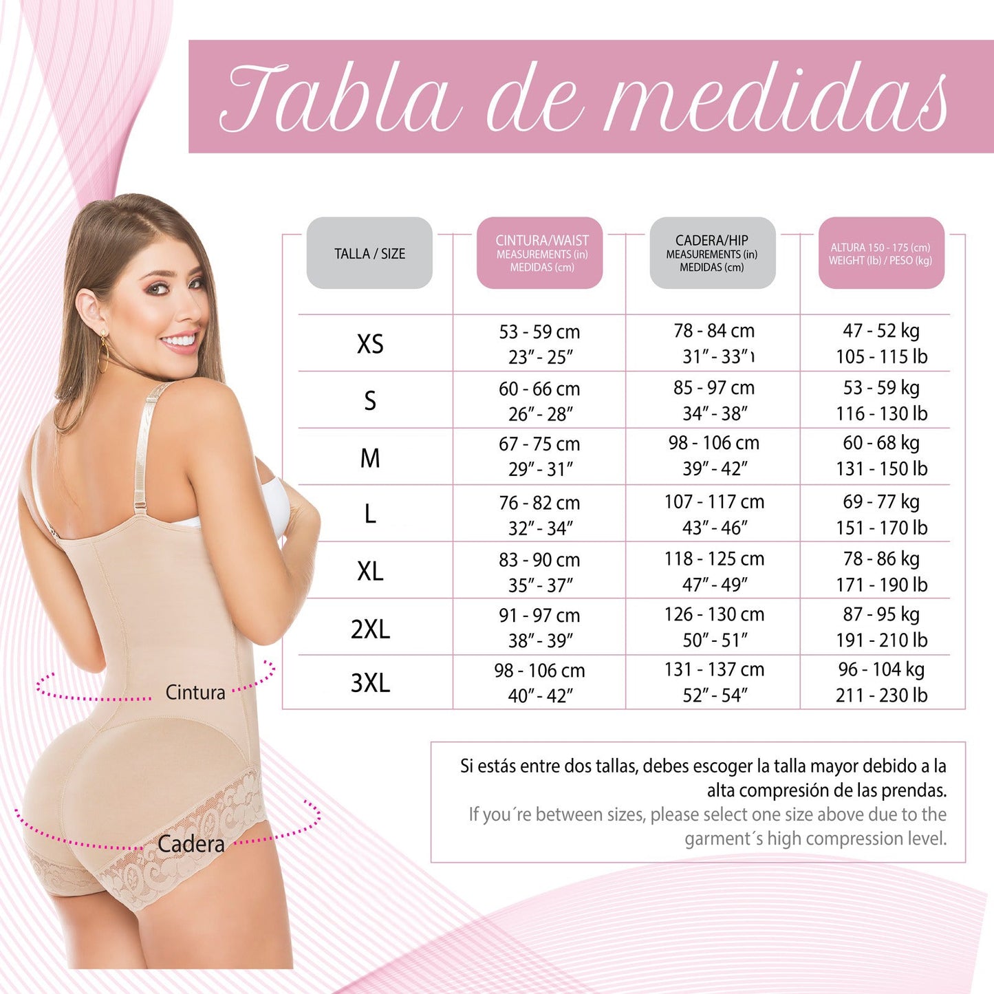 Body-faja strapless control de abdomen con látex