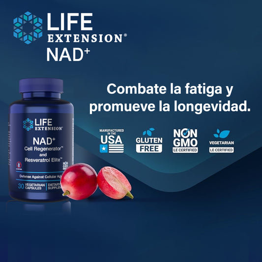 NAD+ regenerador de celulas y Resveratrol Elite™