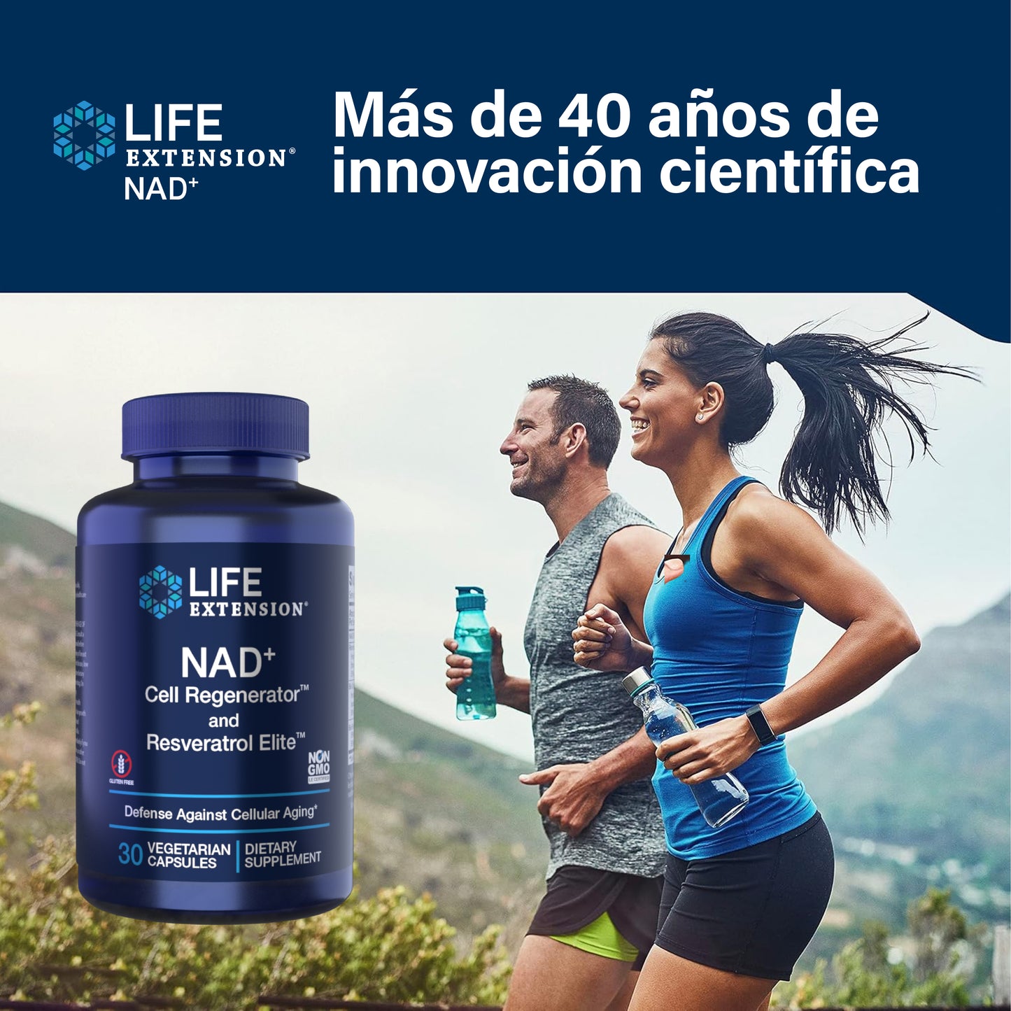 NAD+ regenerador de celulas y Resveratrol Elite™