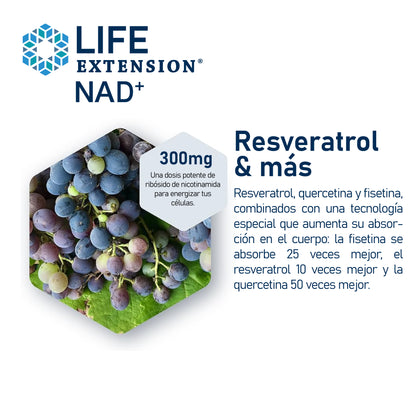 NAD+ regenerador de celulas y Resveratrol Elite™