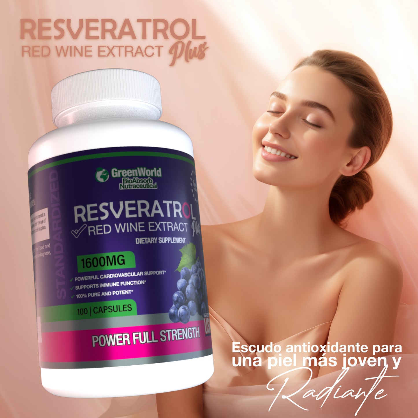 Resveratrol Premium Plus - Juventud y salud en cada cápsula